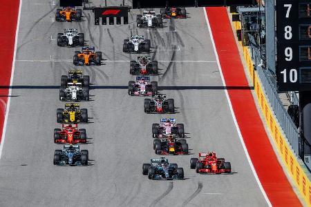 Start - Formel 1 - GP USA - Austin - 2018