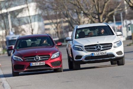 Mercedes C 250 d 4Matic T, Mercedes GLC 250 d 4Matic, Frontansicht