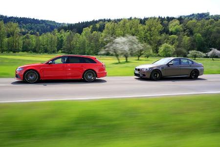 Audi RS 6 Avant Performance, BMW M5 Competition, Seitenansicht