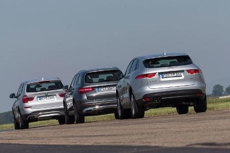BMW-X3-Jaguar-F-Pace-Mercedes-GLC-Vergleichstest