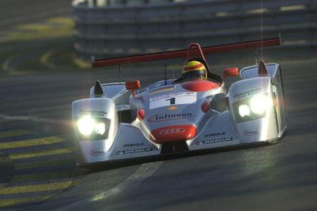 Das Trio Biela, Pirro und Kristensen verteidigte 2001 den Titel mit dem offenen Audi R8. Diesmal gelang 