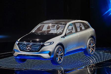 Mercedes Elektroauto SUV Paris Teaser Mercedes Elektroauto SUV Paris Teaser