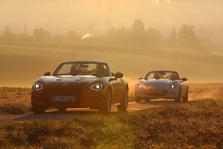 Fiat 124 Spider 1.4 Turbo, Mazda MX-5 G 131, Impression Fiat 124 Spider 1.4 Turbo, Mazda MX-5 G 131, Impression