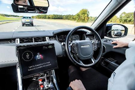 Jaguar Land Rover UK Autodrive autonomes Fahren