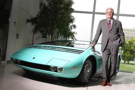 Die fahrbare Studie Quaranta erinnert an Giorgetto Giugaros Erstlingswerk, den Bizzarrini Manta, aus dem Jahr 1968. Giugaro ...