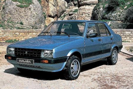 ... und auch den Seat Malaga, eine eine viertürige Stufenhecklimousine der unteren Mittelklasse, die 1985 in den Markt kam.