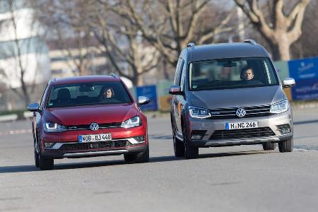 Golf Alltrack 2.0 TDI, Caddy Alltrack 2.0 TDI, Frontansicht