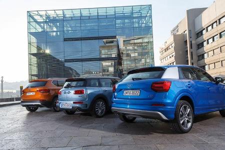 Audi Q2 2.0 TDI Quattro, Mini Clubman Cooper SD All4, Seat Ateca 2.0 TDI 4Drive