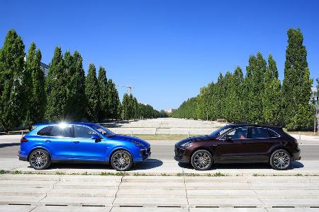 Porsche Macan, Porsche Cayenne, Seitenansicht