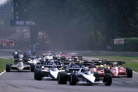 Brabham-BMW BT52B Turbo - Ricciardo Patrese - Nelson Piquet - GP Italien 1983 - Start - Formel 1