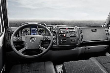 Unimog hochgeländegängig Euro VI, Interieur, Instrumententafel