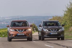 Nissan Qashqai und Nissan X-Trail im Vergleich