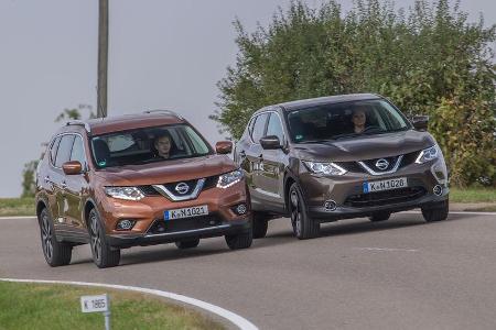 Nissan Qashqai, Nissan X-Trail, Frontansicht