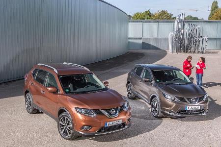 Nissan Qashqai, Nissan X-Trail, Frontansicht