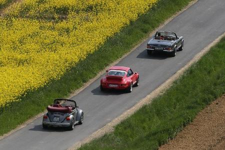 Mechatronik-Mercedes SL, Memminger-VW Käfer, K & F-Porsche 911