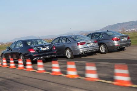 Audi A6 2.0 TDI, BMW 520d, Mercedes E 220 d