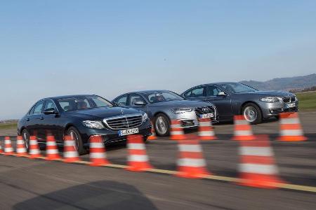 Audi A6 2.0 TDI, BMW 520d, Mercedes E 220 d