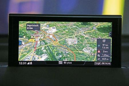 Audi Q7, Navi, Bildschirm