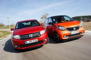 Smart Forfour gegen Dacia Sandero