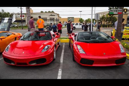 Ferrari F430 & Lamborghini Gallardo - 200 mph Supercarshow - Newport Beach - Juli 2016