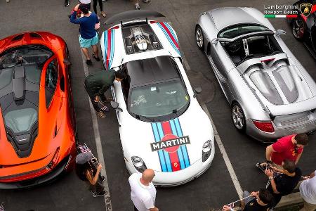 Porsche Carrera GT & 918 - 200 mph Supercarshow - Newport Beach - Juli 2016