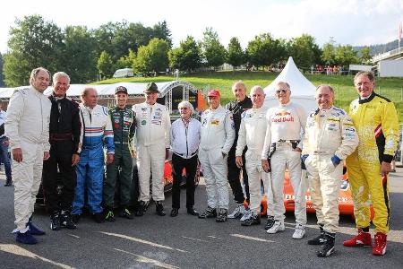 Gruppenbild - Legenden-Parade - GP Österreich 2018