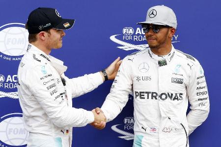 Lewis Hamilton - Nico Rosberg - Mercedes - Formel 1 - GP Deutschland - 30. Juli 2016