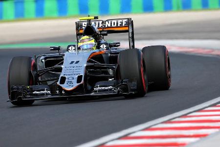 Sergio Perez - Force India - Formel 1 - GP Ungarn - 22. Juli 2016