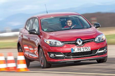 Renault Mgane Energy TCe 130, Frontansicht, Bremstest