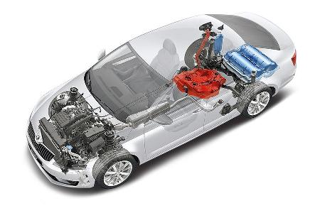 Skoda Octavia 1.4 G-Tec Active, G-TEC-Aufbau, Technik