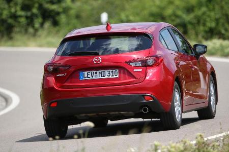 Mazda 3 Skyaktiv-G 100, Heckansicht