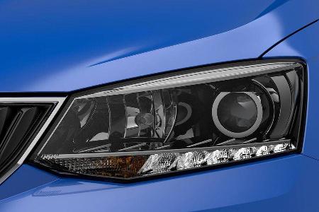Skoda Fabia Scheinwerfer Teaser