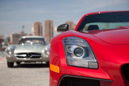 Mercedes 300 SL, Mercedes SLS AMG Black Series, New York, Impression