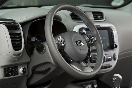 Kia Soul EV, ams, Fahrbericht, Lenkrad