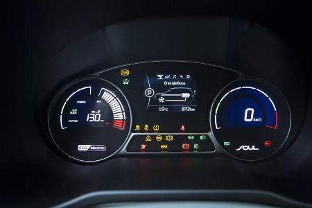 Kia Soul EV, ams, Fahrbericht, Anzeige