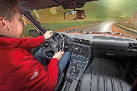 BMW 320i, Cockpit, Fahrersicht