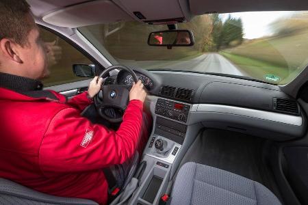 BMW 320d, Cockpit, Fahrersicht