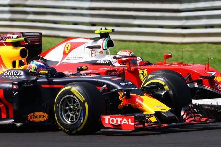 Max Verstappen - Kimi Räikkönen - Formel 1 - GP Ungarn - 24. Juli 2016