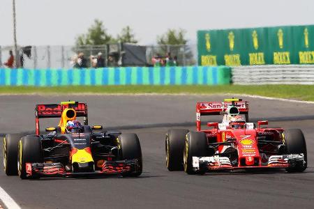 Max Verstappen - Kimi Räikkönen - Formel 1 - GP Ungarn - 24. Juli 2016