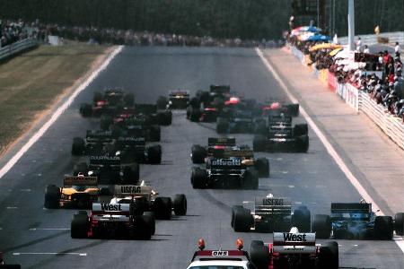 Start - Formel 1 - GP Ungarn 1986 Start - Formel 1 - GP Ungarn 1986