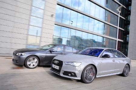 Audi A6 3.0 TDI Competition, BMW 535d, Seitenansicht