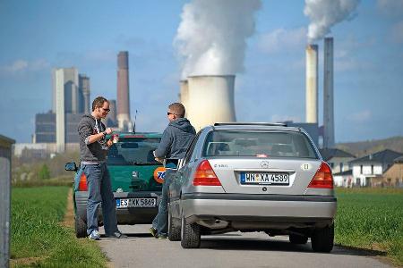 Mercedes C 180, Seat Arosa, Lans End, Reise, Impression