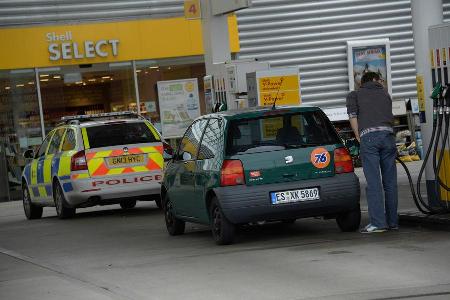 Mercedes C 180, Seat Arosa, Lans End, Reise, Impression