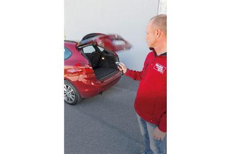 BMW 218d Active Tourer, Heckklappe, Fernbedienung