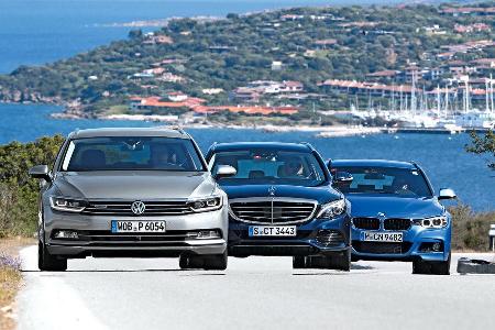BMW Dreier Touring, Mercedes C-Klasse T-Modell, VW Passat Variant