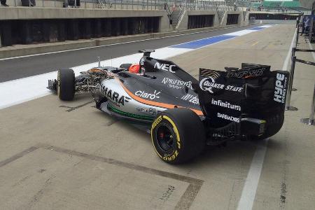 Nikita Mazepin - Force India - Silverstone-Test - 12- Juli 2016