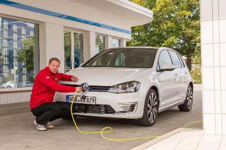 VW Golf GTE, Strombuchse, Tanken
