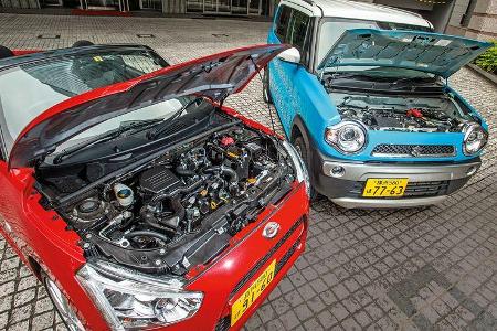Daihatsu Copen Robe, Suzuki Hustler X Turbo 4WD, Motor
