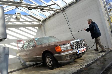 Mercedes-Benz 280 SE, Waschen, Frontansicht