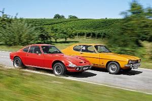 Ford Capri 1700 GT und Opel GT 1900 Vergleichstest